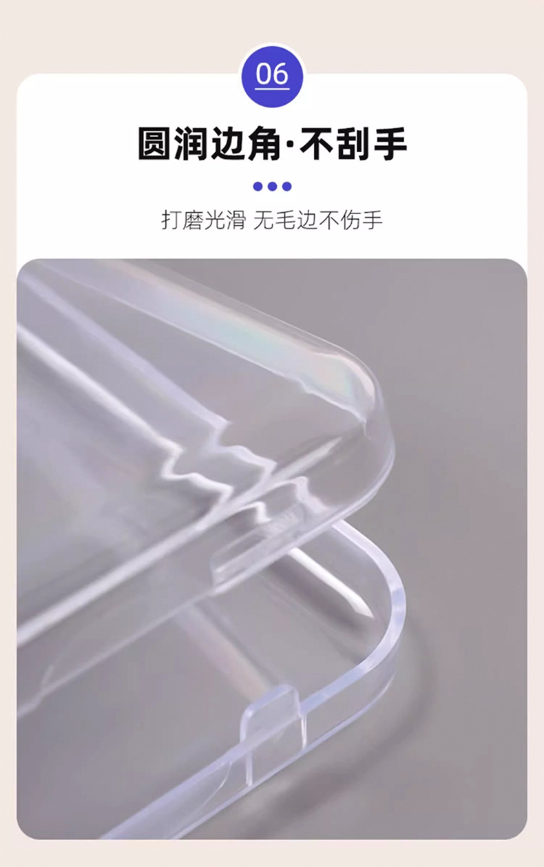 吧唧收纳盒透明亚克力密封5875mm单个保护壳徽章周边谷子展示盒子详情16