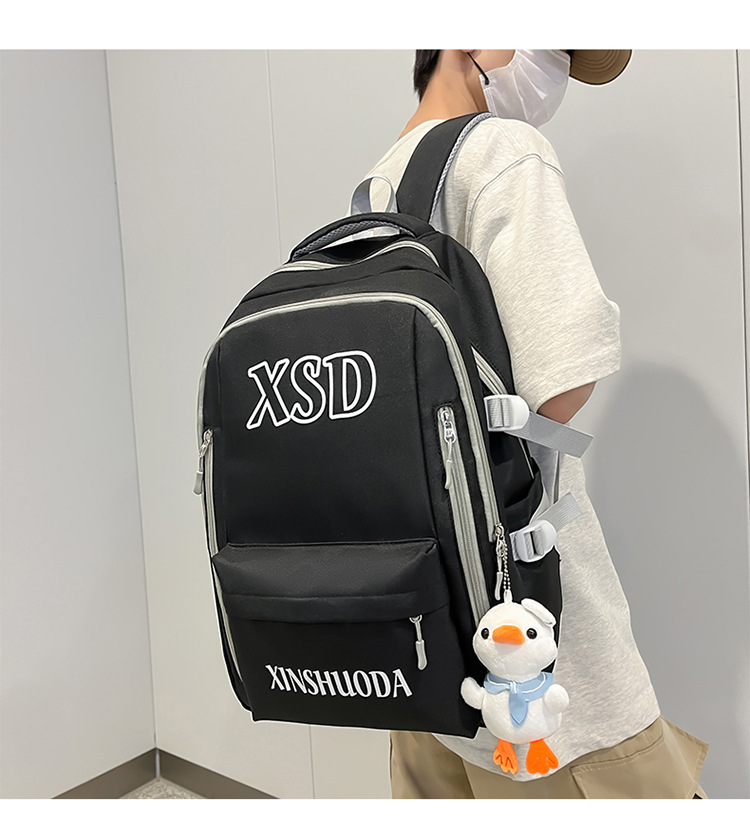 New cross-border backpacks for women in an ins style, large capacity for college students, high school and junior high school students, computer backpacks for men pic 2