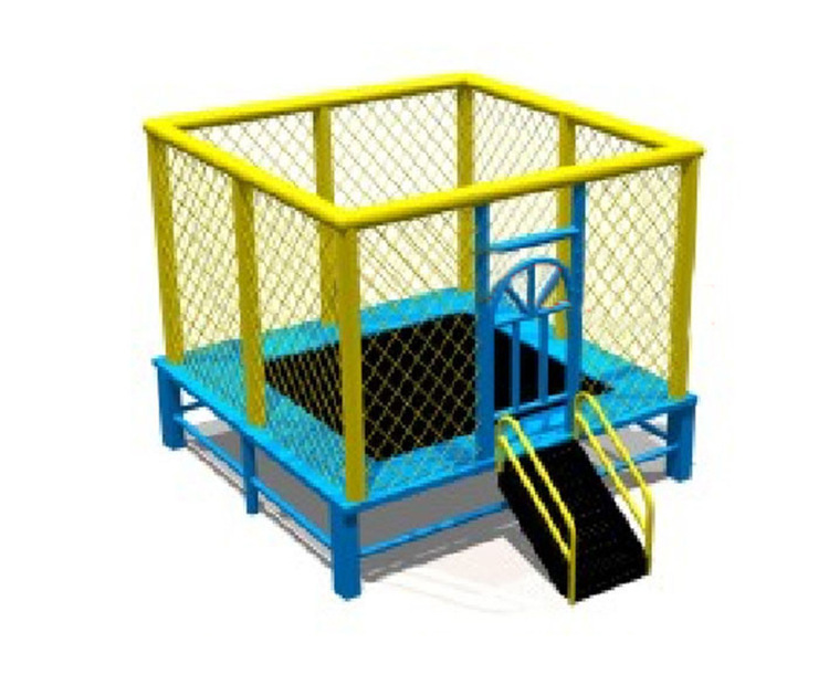 彩色圆形蹦床碰碰床Trampoline防滑安全儿童游乐场器材详情9