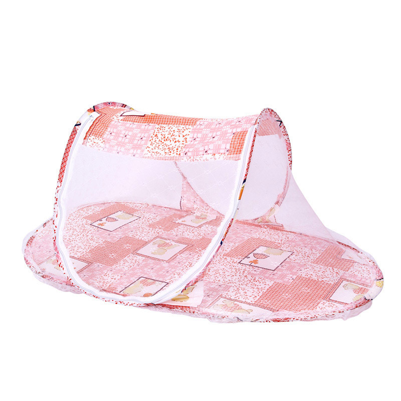 跨境爆款婴儿蚊帐新款宝宝折叠式带棉垫蚊帐床儿童卡通防蚊床批发详情63