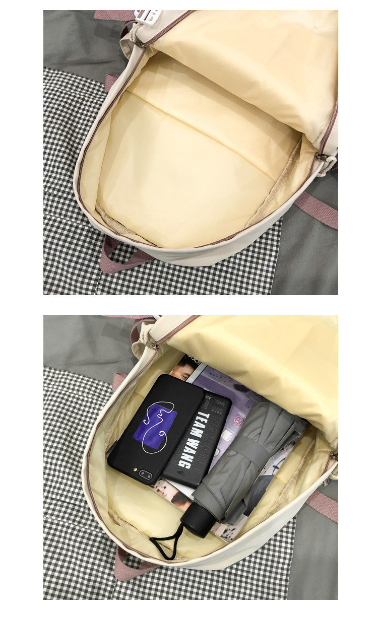 2024新款书包女生韩版高中生初中生双肩包可爱大容量ins简约书包详情49