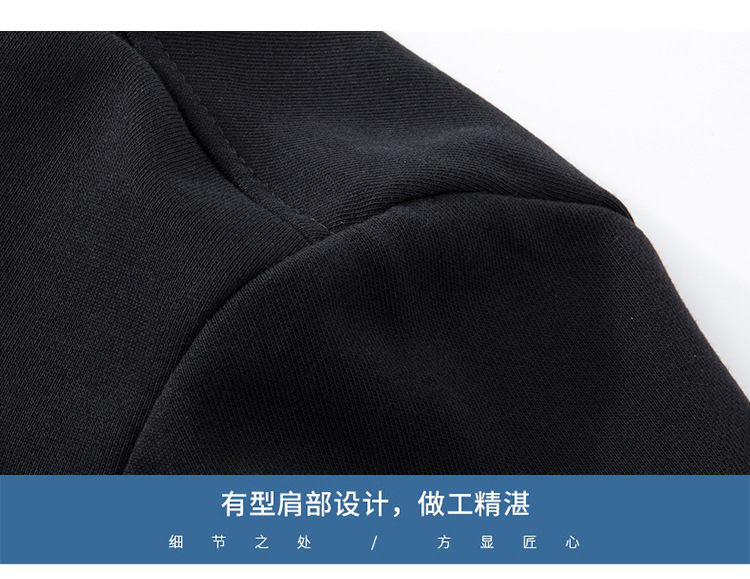 麒麟重工刺绣卫衣男中国风纯棉宽松潮流大码潮牌男士外套圆领青年详情15