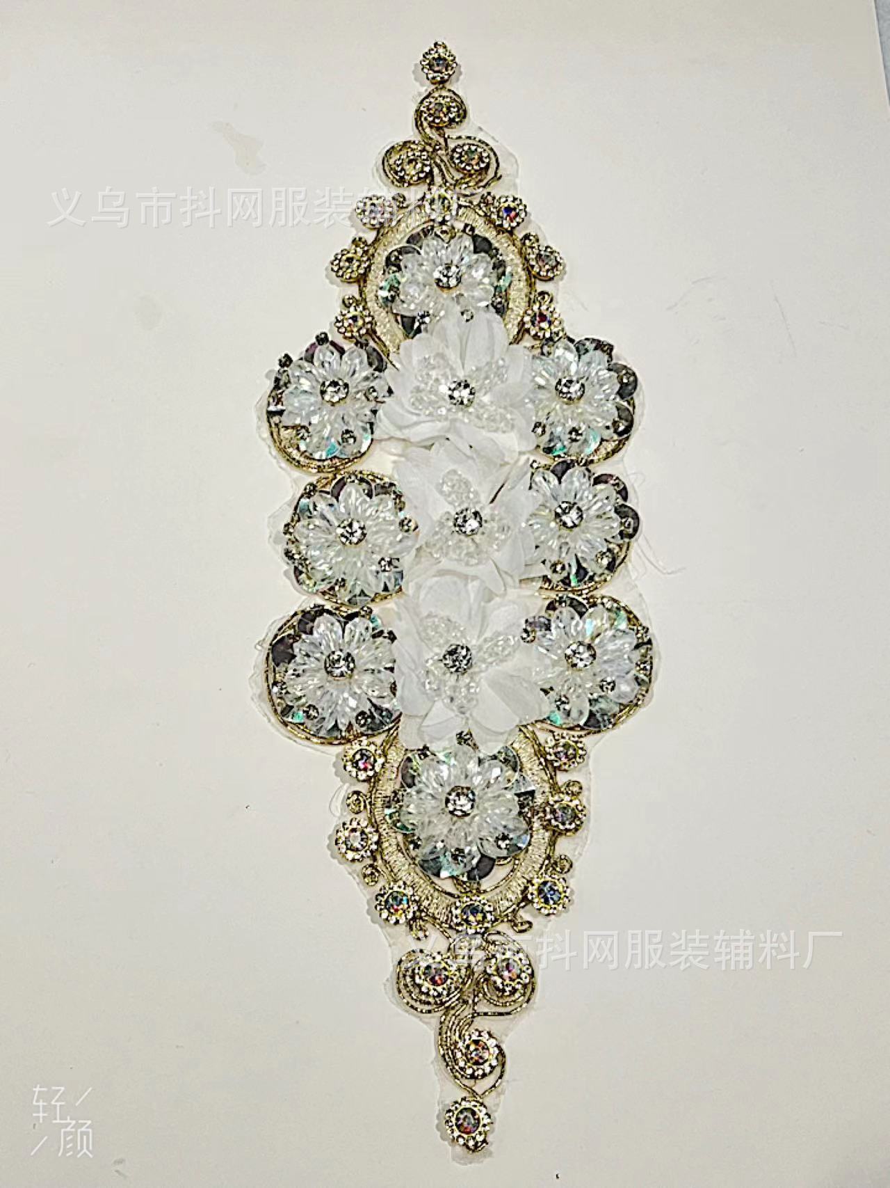 Европейская станция патчи и блёстки для одежды и аксессуары для цветов и бисера для волос с кружевами pic 6