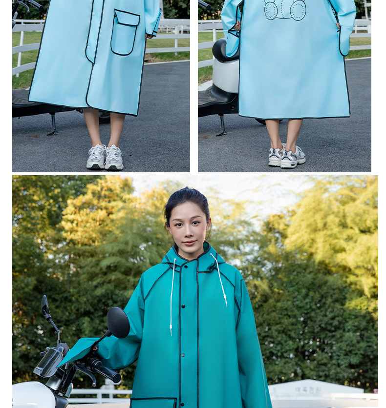 EVA雨衣长款全身防暴雨男女单人透明雨衣户外加厚加长电动车雨衣详情16
