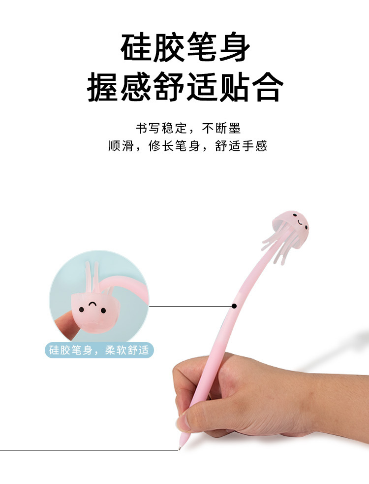 高颜值少女中性笔学生解压转转笔可爱减压笔顺滑创意手帐必备详情11