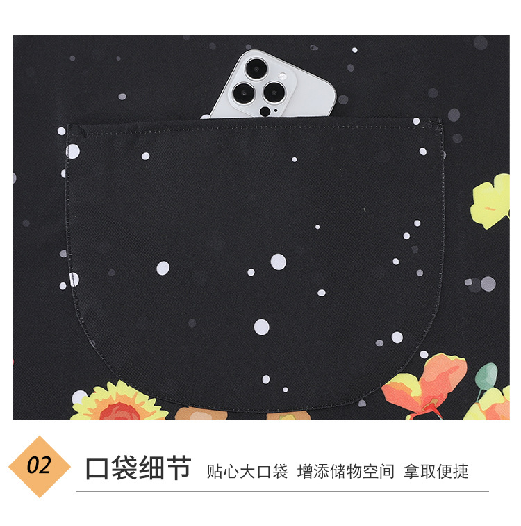围裙家用可擦手围腰防水防油厨房餐厅做饭成人可爱耐脏洋气工作服详情4