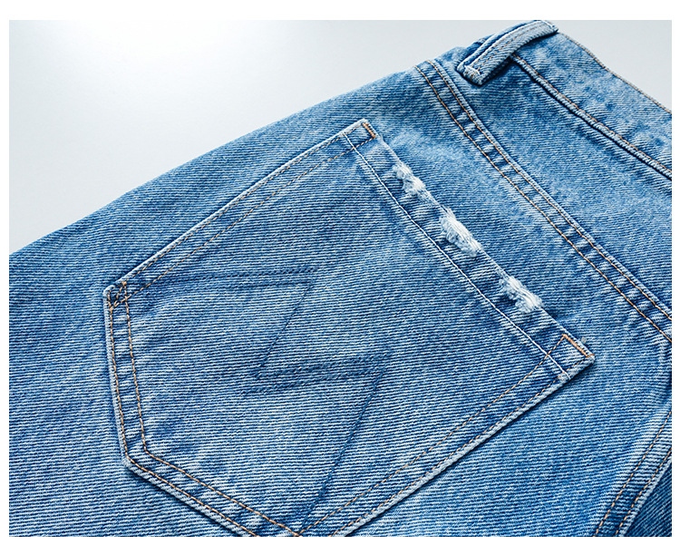 MBB high-end high-waisted jeans for women Spring/Autumn 2025 new style American 9-inch wide-leg pants Loose straight-leg trousers pic 19