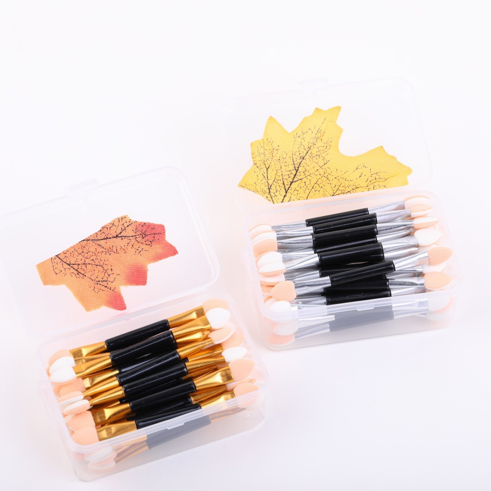 双头海绵眼影棒迷你眼部化妆刷遮瑕棒美妆工具盒装便携迷你一次性详情10