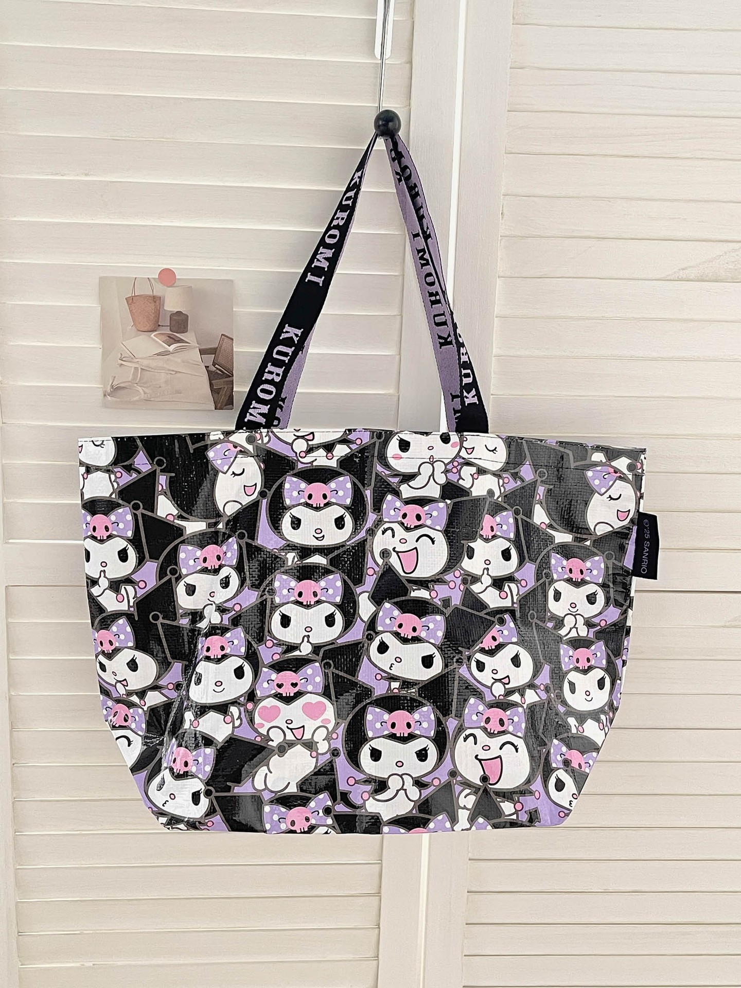 三丽鸥正版授权编制袋凯蒂猫可爱库洛米折叠便携购物袋手提单肩包详情6