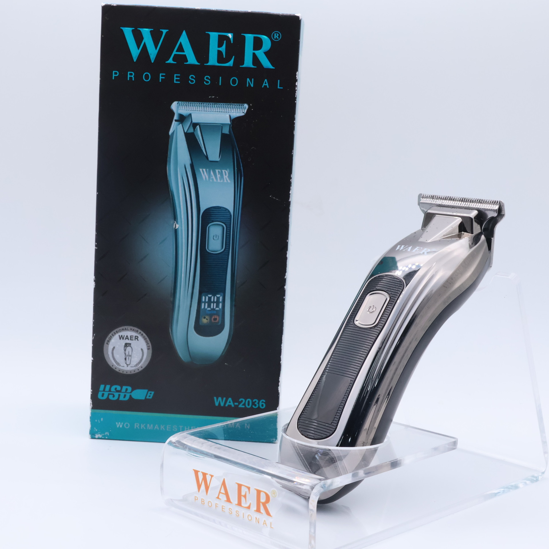 WAER新款电动理发剪雕刻不锈钢电推剪发廊专用大功率专业款电推子详情18