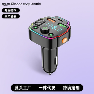 跨境Q17车载蓝牙mp3手机PD18W快充屏幕灯汽车用品点烟器充电器详情2