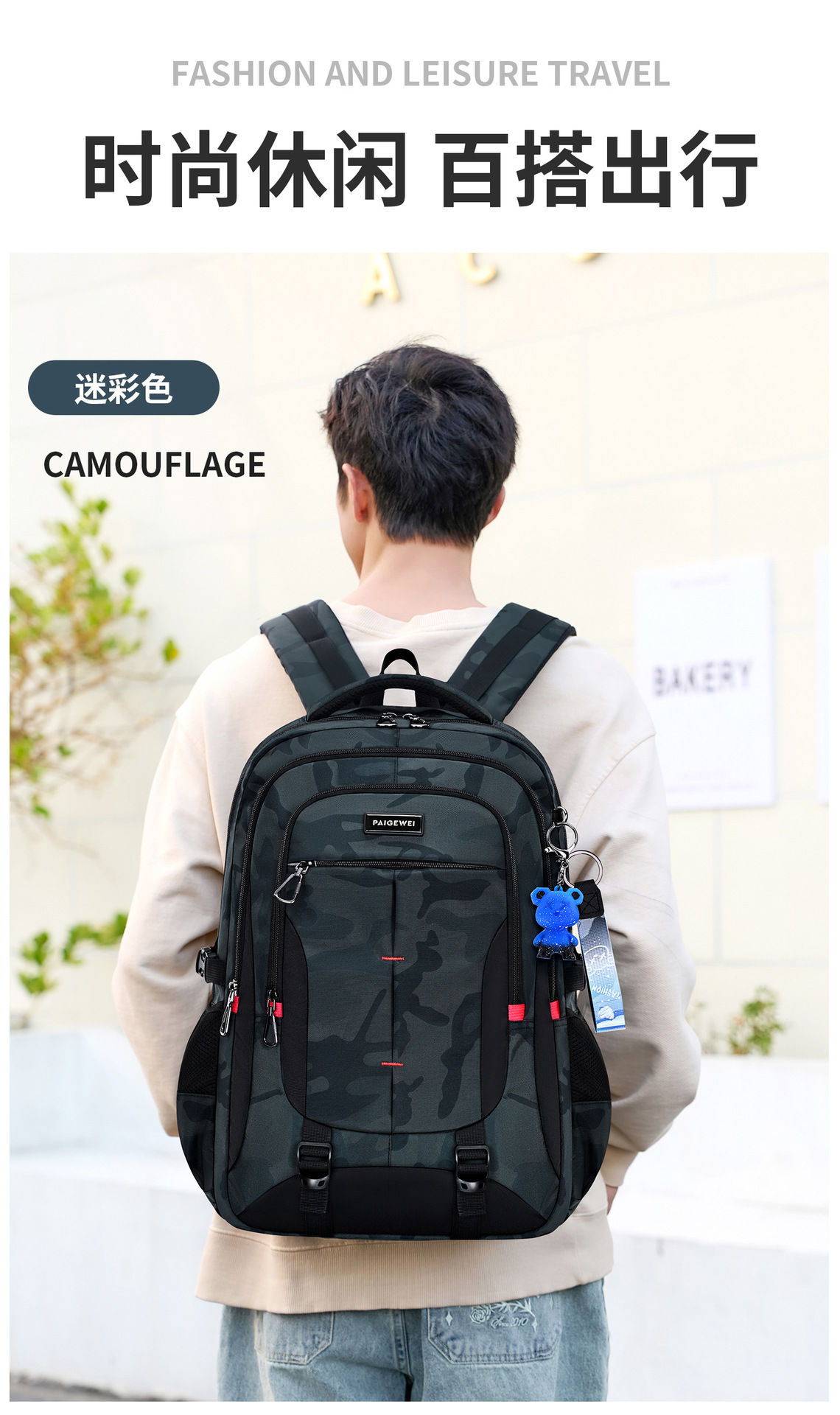 2025 nuevo estudiante de secundaria mochila de escuela para niños junior junior junior junior junior junior mochila de gran capacidad para hombres reducción de carga protección de arnes para hombres pic 5