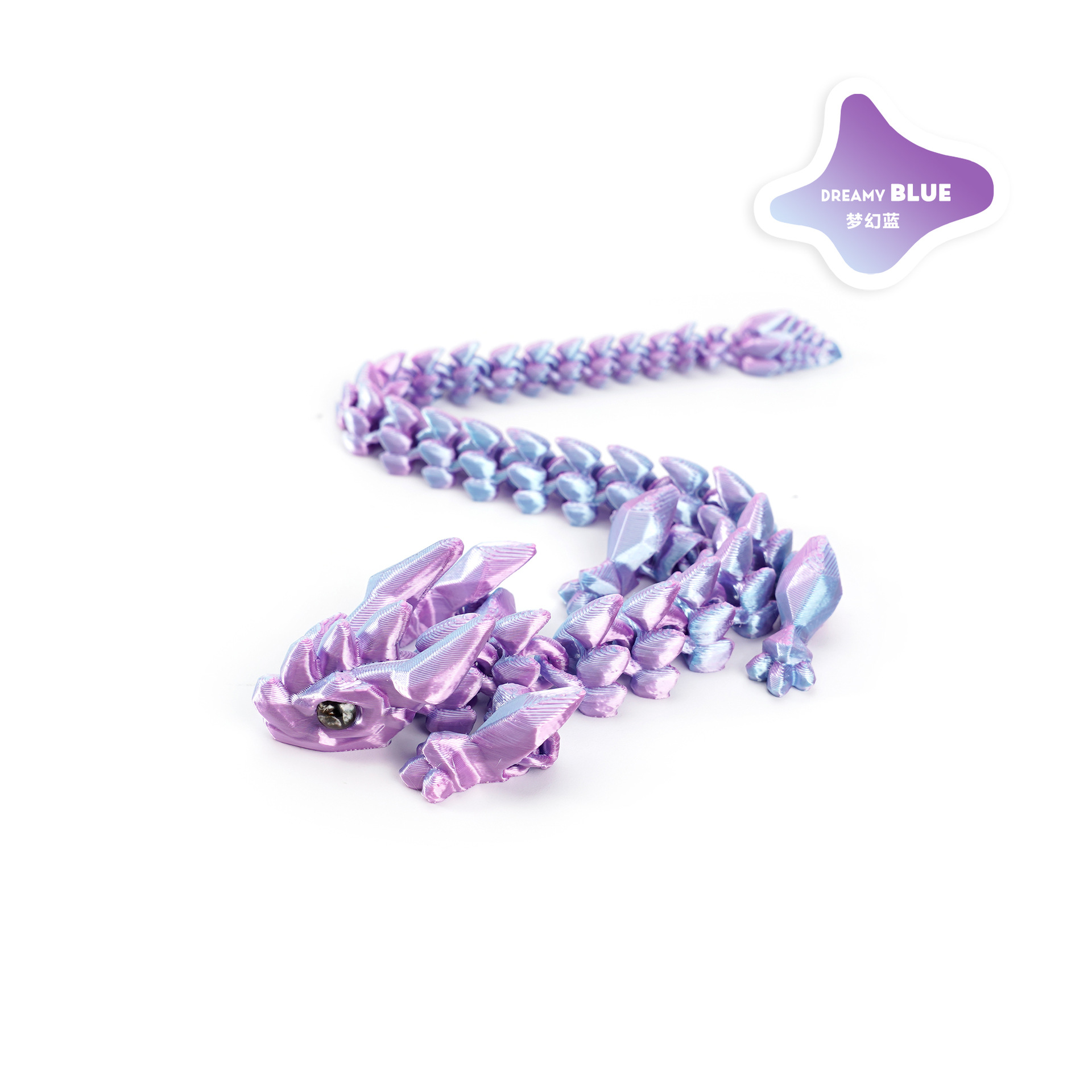 A new 3D printed cross-border bestseller, articulated crystal horned dragon figure-making set, decorated with the divine dragon pic 12