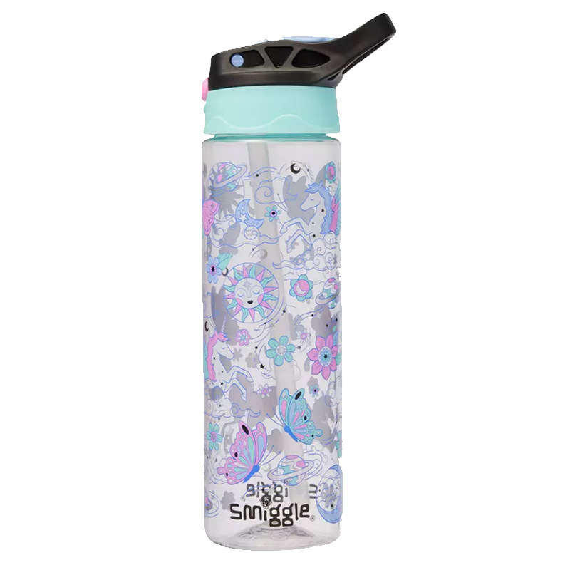 Australian smiggle straw water cup for boys, girls, children and students is a lightweight and transparent portable cup with a large capacity of 650ml pic 30