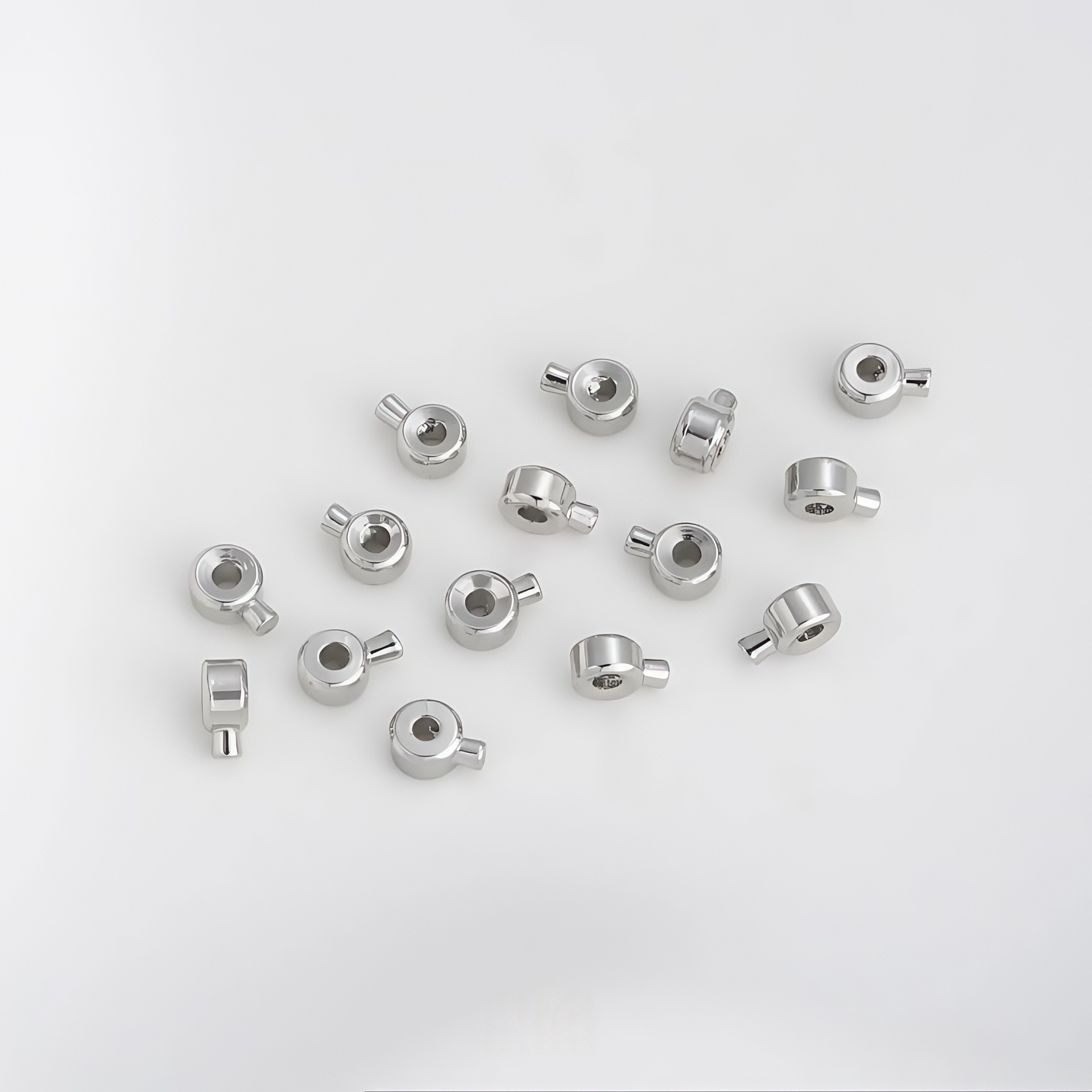 18K金高保色3.0高压锅收尾按扣定位珠手工diy串珠材料手链项链配详情14