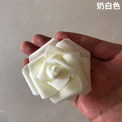 跨境7cmpe仿真玫瑰花头七夕情人节泡沫花手工材料婚庆花球灯饰详情10