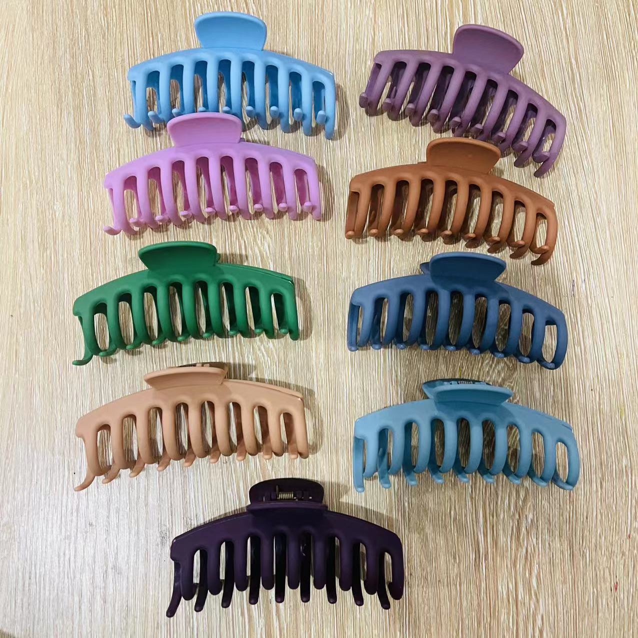 【 Zone 1-5 】 No. 194 / Matte keel gripper 12/ Pack 1200/ box Korean ins Large Gripper Elegant Style Hair Clip Simple Hair clip Hair clip Women Semi-tied Hair matte Gripper wholesale pic 3