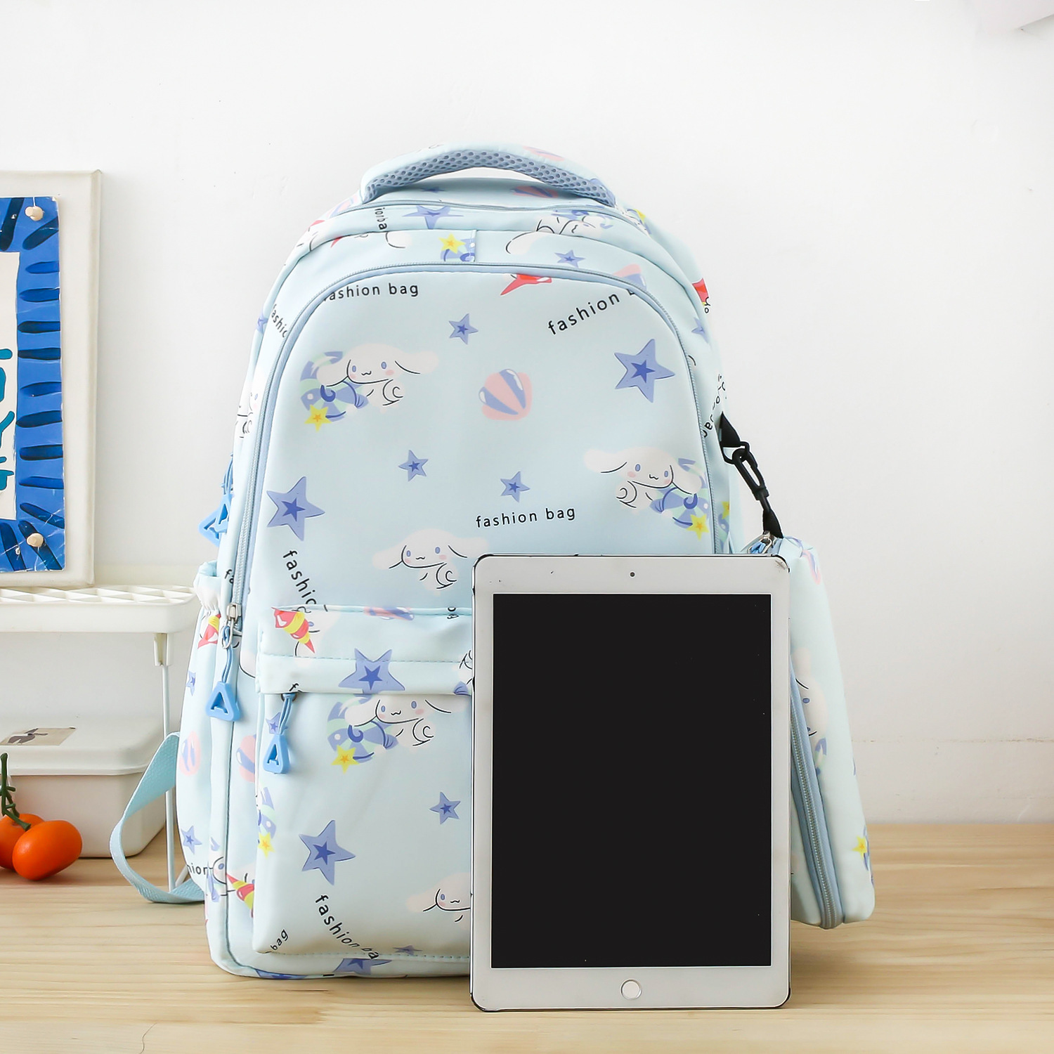 Two-piece backpack for girls in school, lightweight and lightweight bag for students in grades 3 to 6, schoolbag for junior high school students pic 12