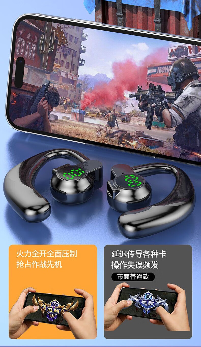The left-right rotatable open wireless Bluetooth headphones with ear loops are suitable for oppo, Huawei, vivo, Apple and Xiaomi pic 11