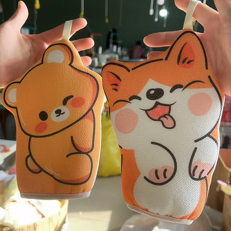 可爱卡通搓澡巾沐浴球工厂搓澡神器下泥洗澡巾新款浴花两用搓澡巾详情23