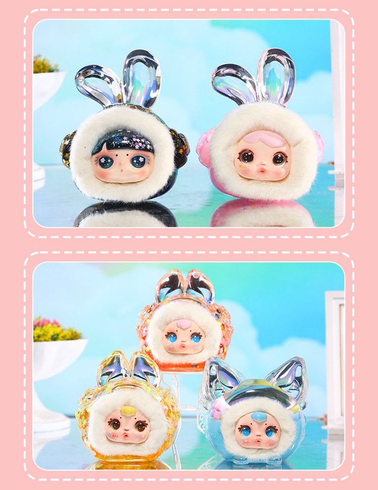 卡通可爱糖果乐园盲盒手办创意油滴毛绒公仔家居办公桌面装饰摆件详情15