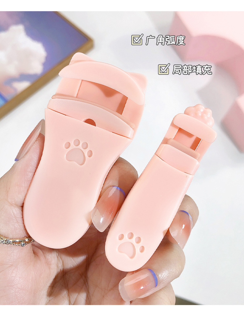 JONBOS cute cat paw wide-angle local eyelash curler, long-lasting curling and non-curling eyelash curler pic 17