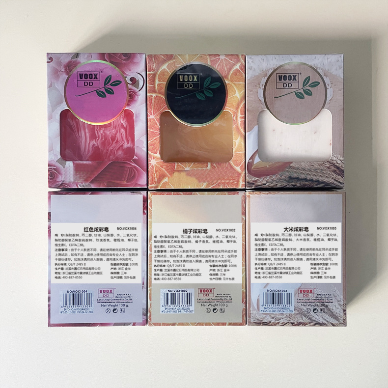 丝曼手工皂厂家现货批发大米蜂蜜香皂玫瑰薰衣草伴手礼云雾渲染皂详情6