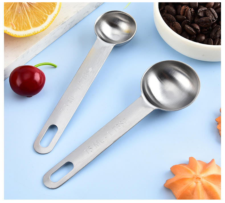 430不锈钢量匙量杯7件套带刻度量勺套装调料勺咖啡勺量具烘焙工具详情11