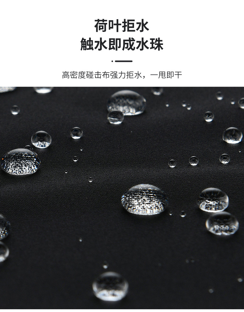 Fully automatic 8-bone outdoor umbrella, all-weather umbrella, umbrella for sun protection, automatic black rubber umbrella, folding umbrella pic 7