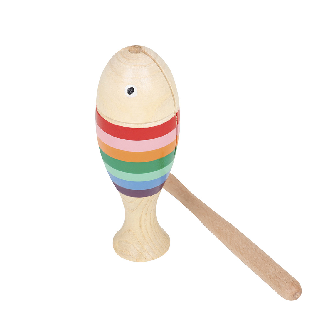Cross-border wooden fish clappers, percussion instruments, fish-shaped clappers, music teaching AIDS for children in kindergartens, frog-sounding tubes, and shavers pic 4