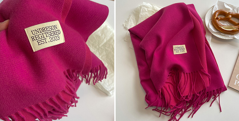 跨境双面仿羊绒围巾女冬季保暖情侣高级感中长款围脖纯色百搭披肩详情82