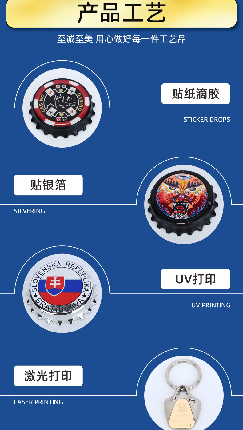 跨境钥匙扣金属定制企业景区纪念礼品金属钥匙扣节日贴纸钥匙配件详情4