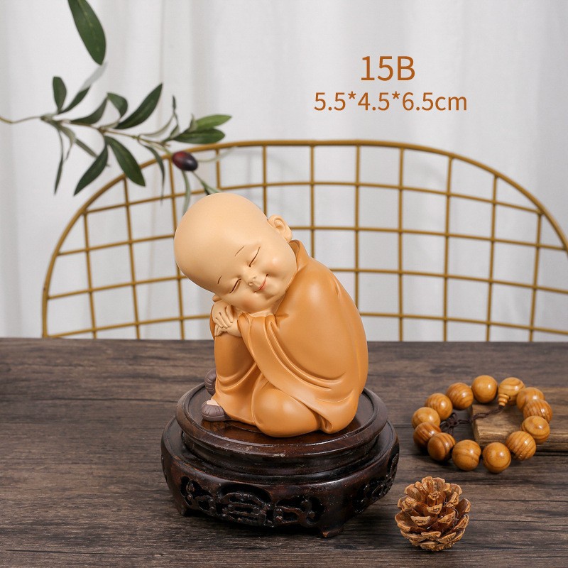 Shangsen Bestsellers: Little Monk Home Decorations, resin handicrafts, tablecloths, living room soft furnishings, and festival gifts pic 5