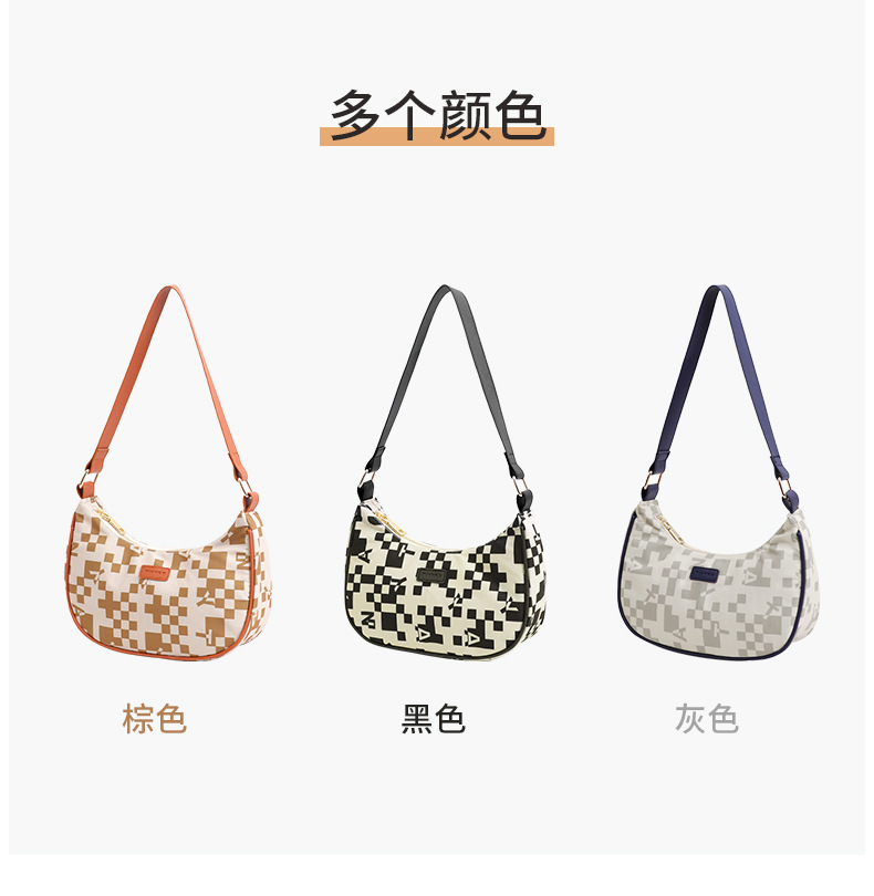 夏季新款女士时尚单肩包简约通勤风尚手提包高级感大容量腋下包详情8