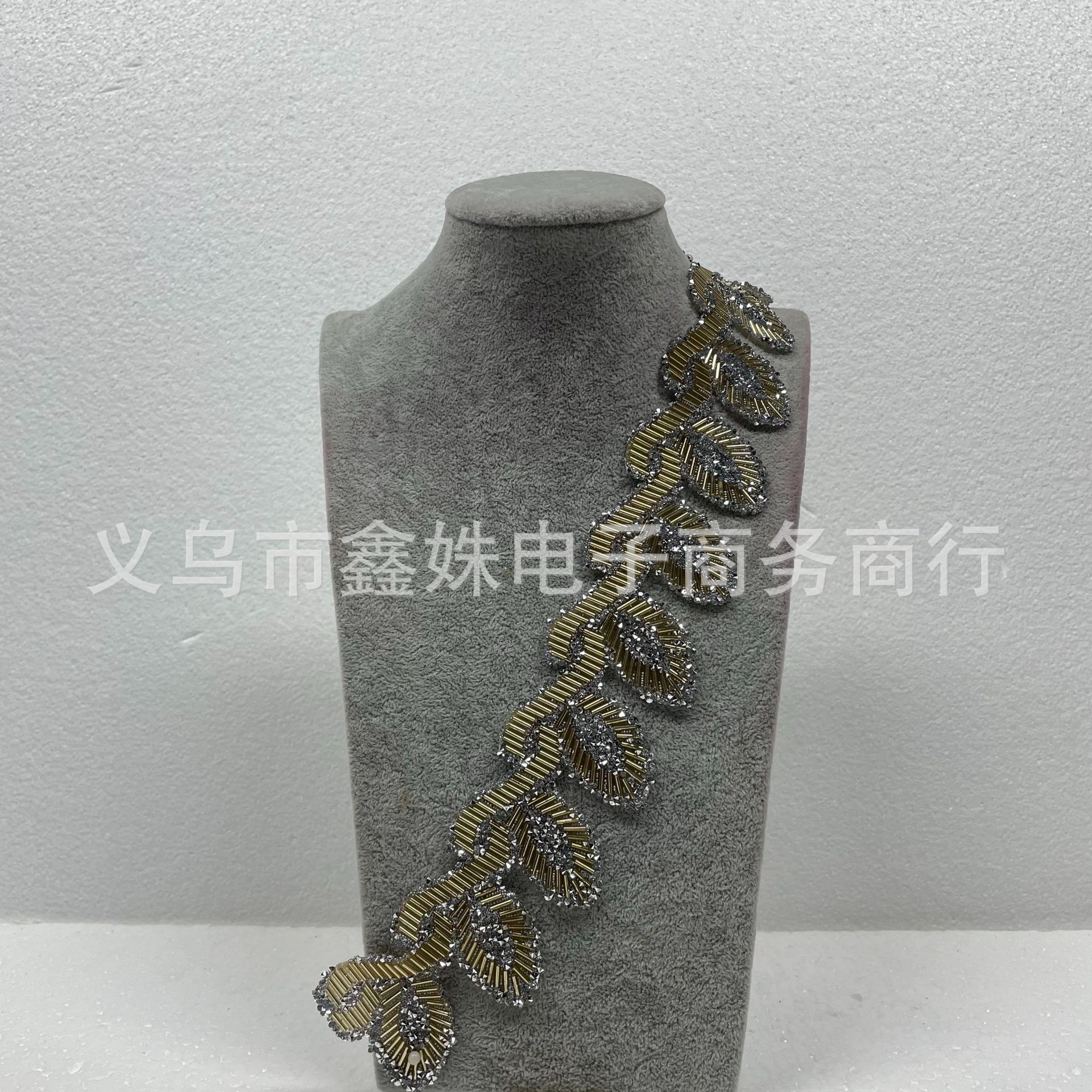 90cm/码多色叠加珠管树脂服装辅料礼服配饰10码/包详情1