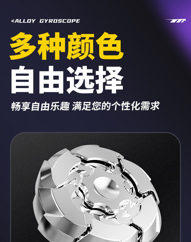 合金爆甲手指陀螺旋转磁吸指尖陀螺趣味解压创意潮玩儿童生日礼物详情12