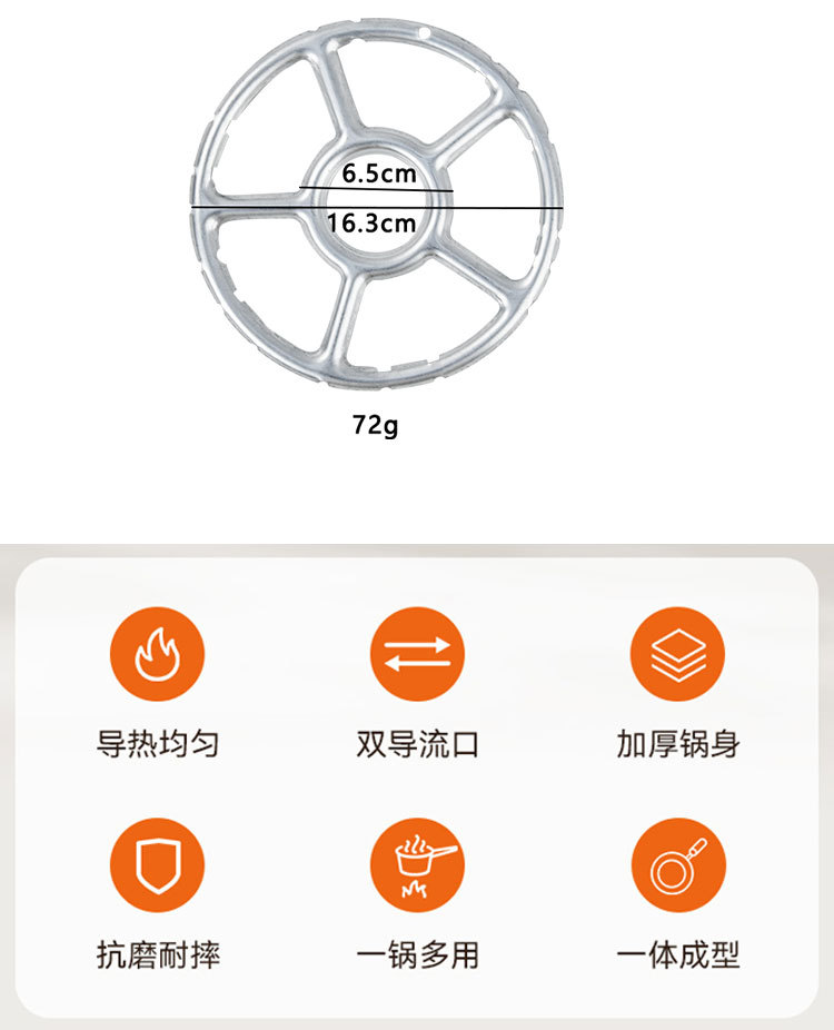 新款铸铁平底锅烙饼锅手抓饼煎饼锅铁板鏊子生铁煎锅无涂层不粘锅详情6