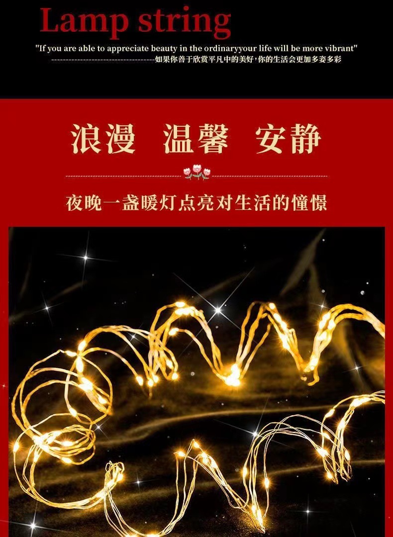 Street stall supply led light strings, copper wires, colored lights, light strips, luminous lights, flower decorations, led light wires can be sent on behalf of customers at favorable prices pic 4