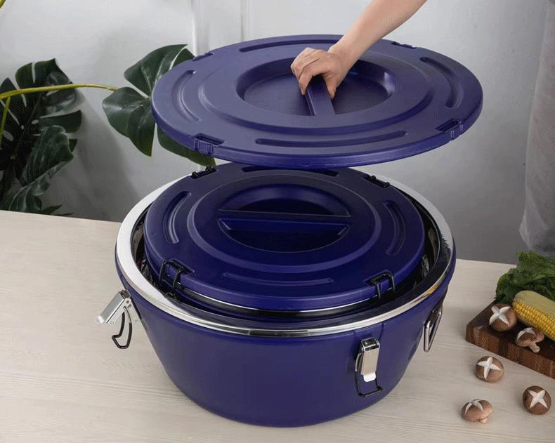 Wholesale of stainless steel commercial lunch boxes, large-capacity high-end insulated boxes, double-layer thickened outdoor household soup buckets, cross-border pic 13
