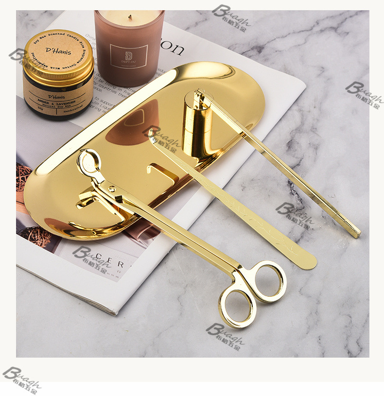 厂家直供香薰蜡烛工具套装灭烛铃铛灭烛剪灭烛钩灭烛罩跨境蜡烛钩详情2