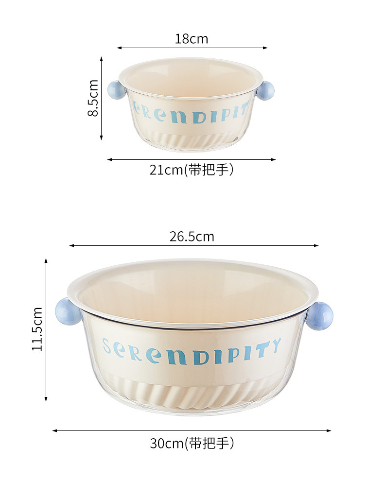 Kitchen double-layer draining basket, high appearance level sink, multi-functional storage basket, large-capacity fruit washing box, plastic storage box pic 11
