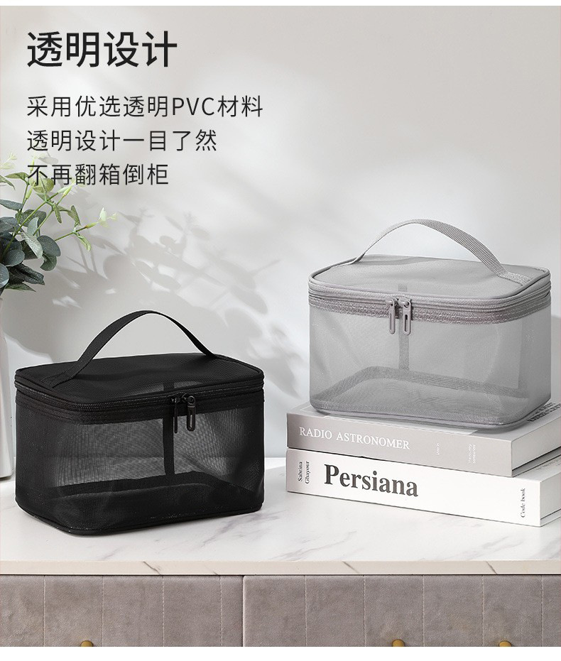新款网纱化妆包大容量高级感化妆品收纳包ins高颜值收纳洗漱包详情9