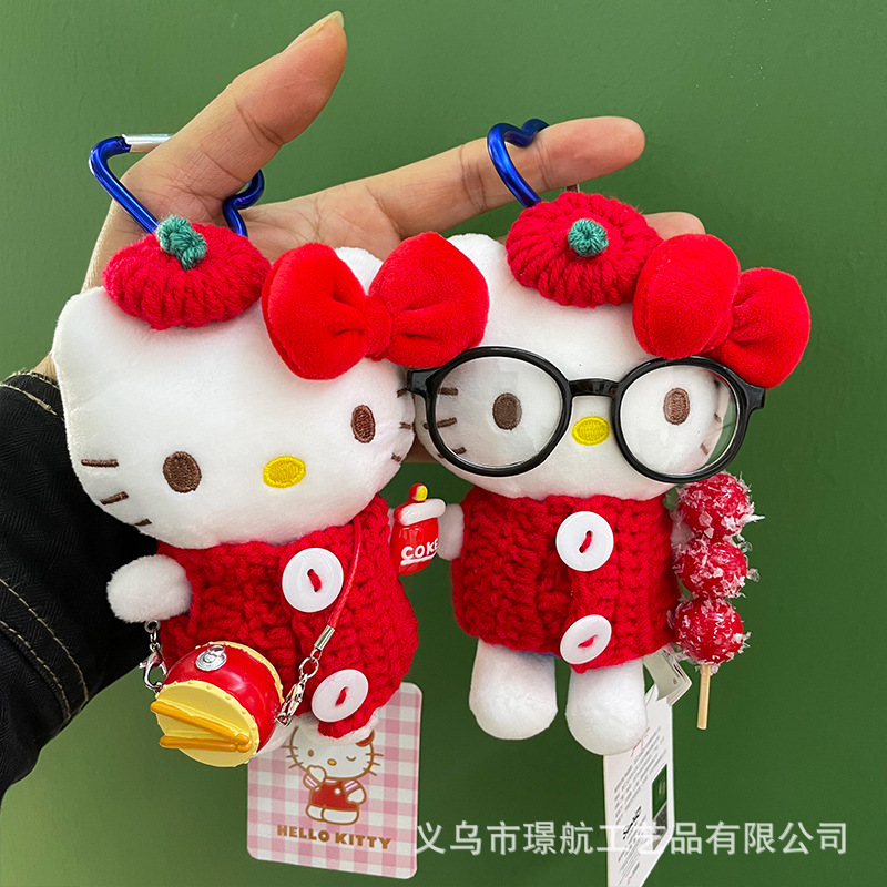 【 Genuine 】 New Year hellokitty Bag Pendant, Cute girl pendant, kt plush doll pic 16