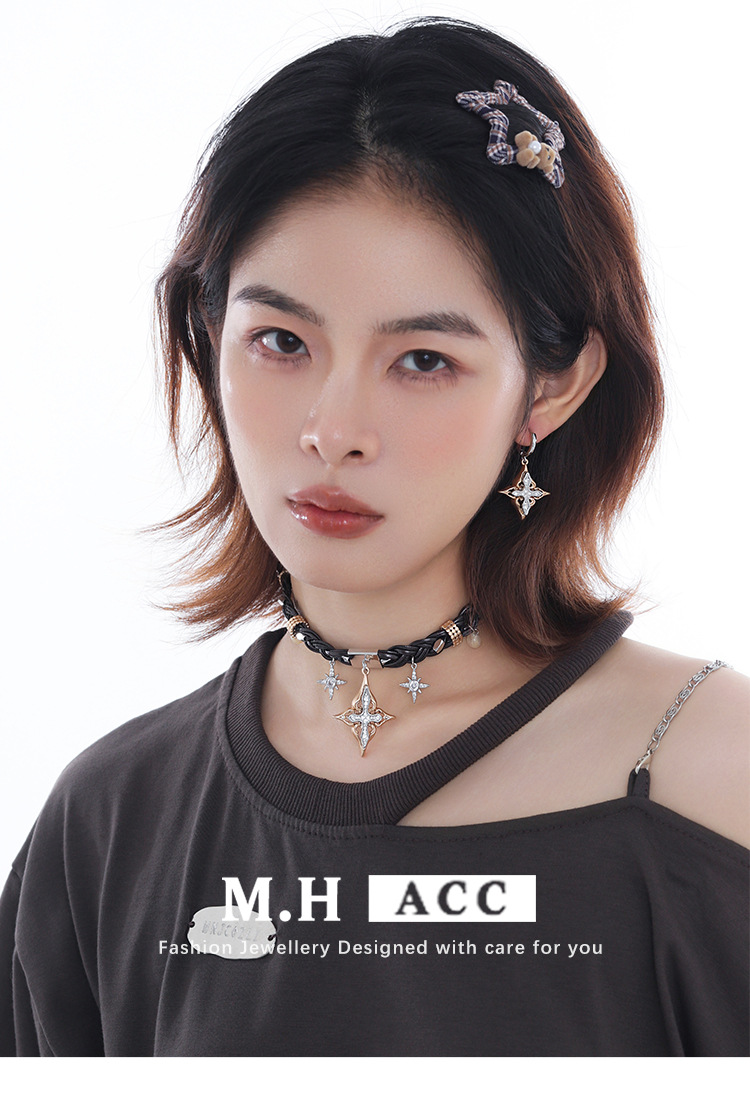 【定制】幽密星芒系列耳环女款时尚百搭冷淡风高级感甜酷耳坠耳饰详情8