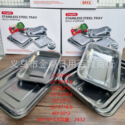 Stainless steel basins, cooking basins, round washing basins, household kitchen multi-purpose basins, LIDS, plates, salad bowls, snack bowls pic 8