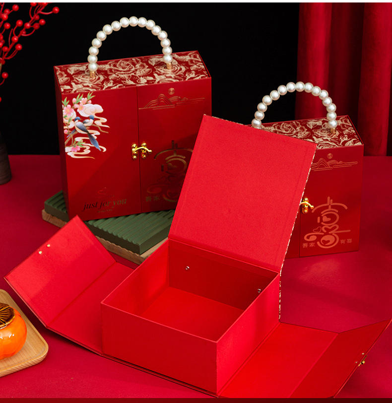 高档伴手礼礼盒喜糖盒空盒手提结婚订婚宾客回礼包装盒盒子批发详情14