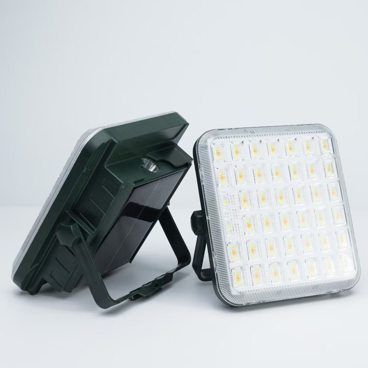 LED solar rechargeable floodlight 50/100/200W, convenient portable lamp, outdoor emergency lighting, waterproof pic 1