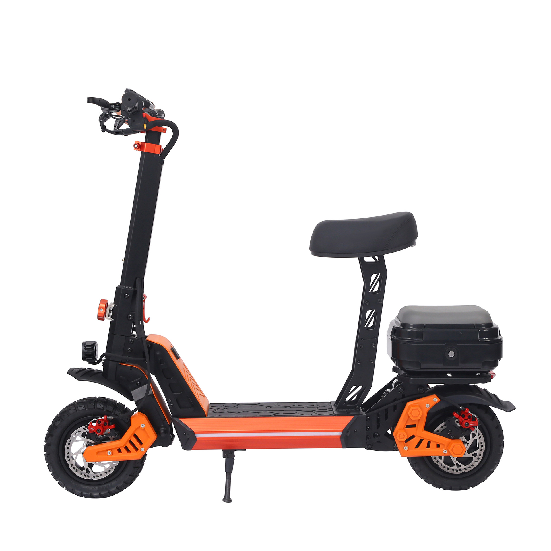 Cross-border two-wheeled electric scooter with trunk, adult commuting vehicle, foldable and portable chauffeur pic 3