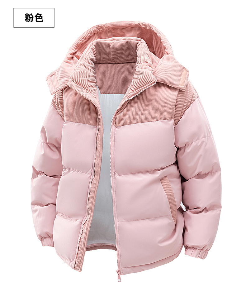 Cross-border cotton-padded jacket for men with fleece 2025 winter new style thickened warm and cold-proof cotton-padded jacket, cotton-padded coat, trendy, can be opened again pic 20