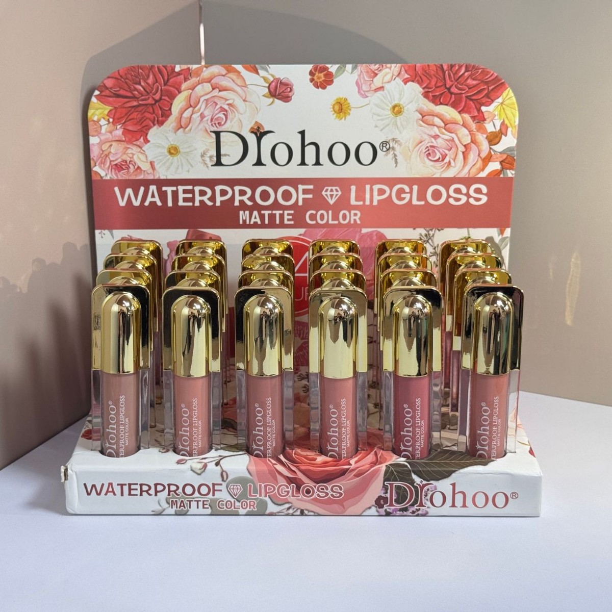 DROHOO跨境外贸哑光唇彩礼盒6色24支防水不沾杯货源头工厂定制OEM详情1